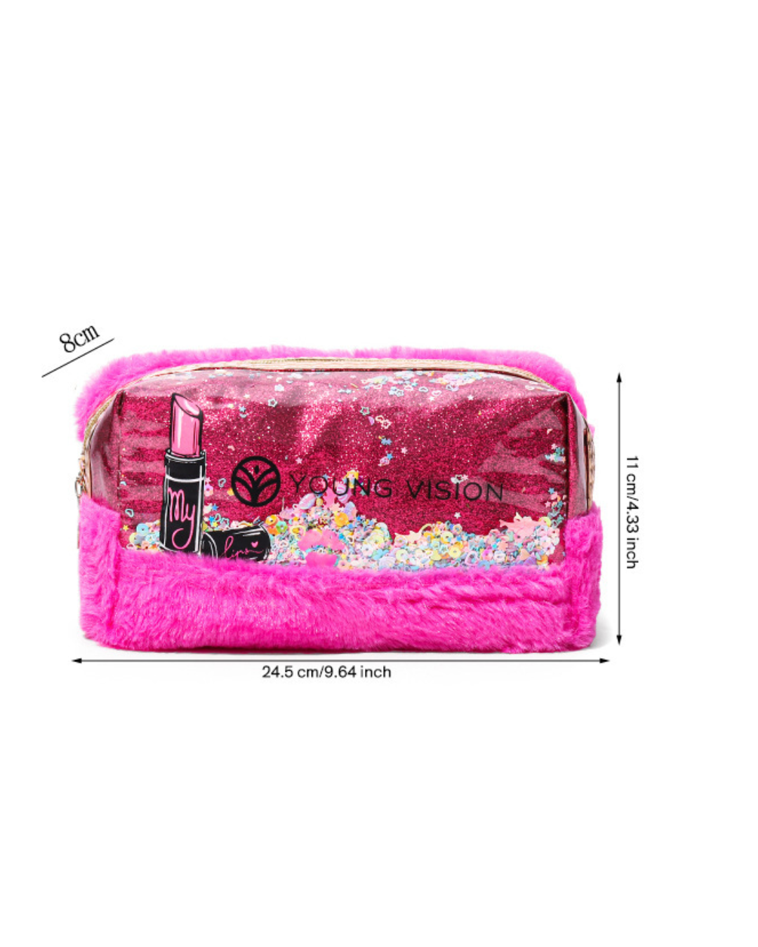 Young Vision Glitter Makeup Pouch