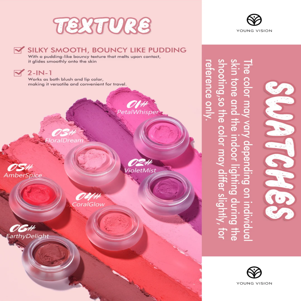 Young Vision 6-Color Mousse Blush