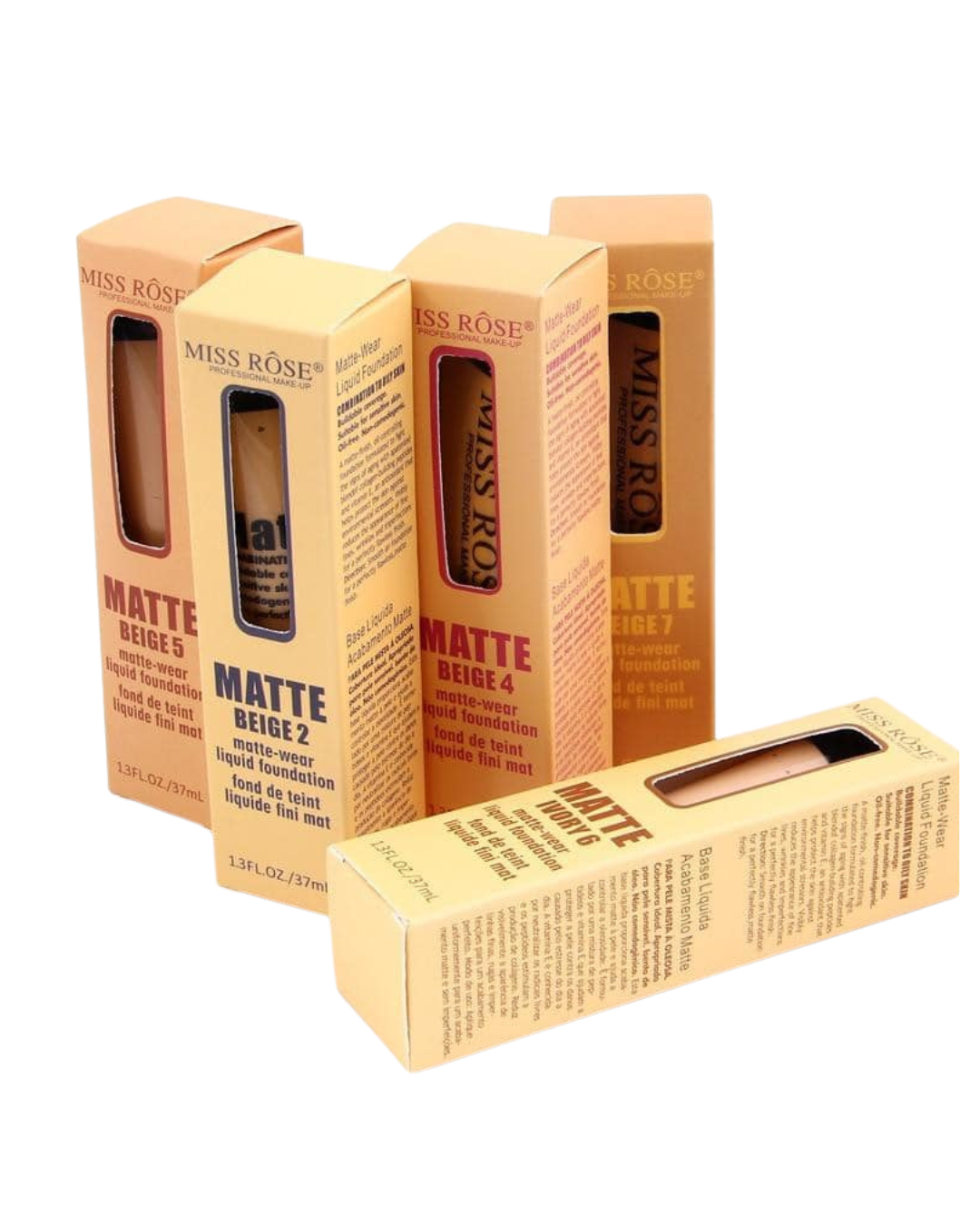 Miss Rose Matte Liquid Foundation Beige (37ml)