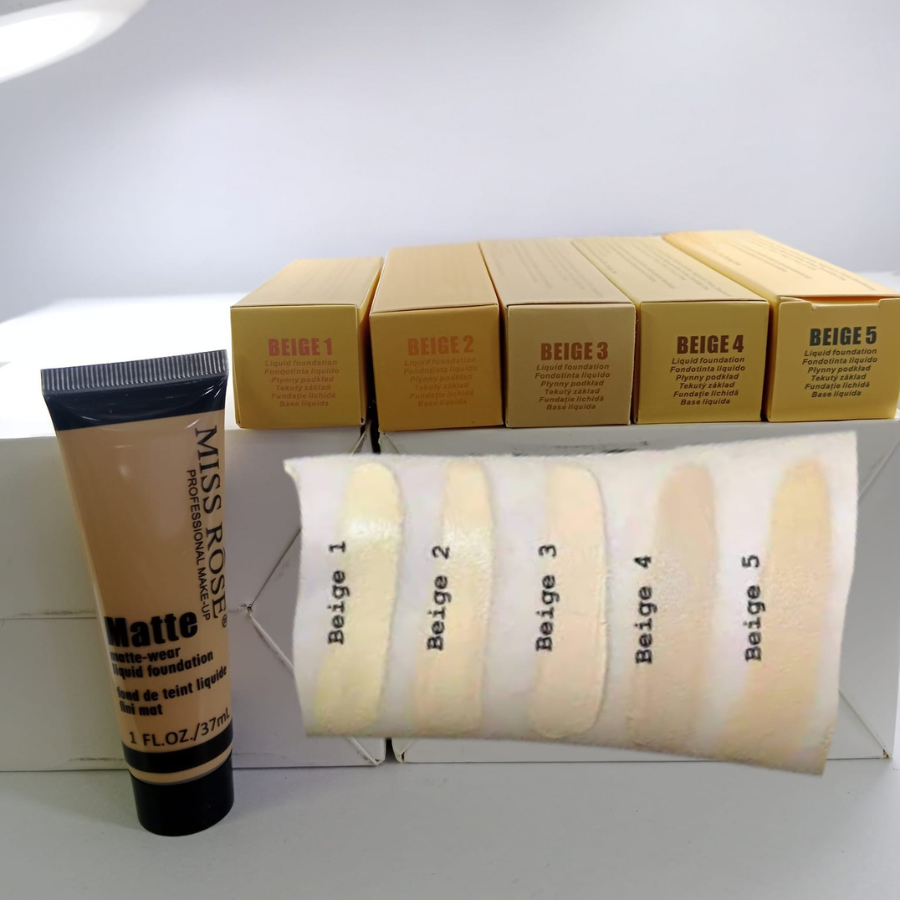 Miss Rose Matte Liquid Foundation Beige (37ml)
